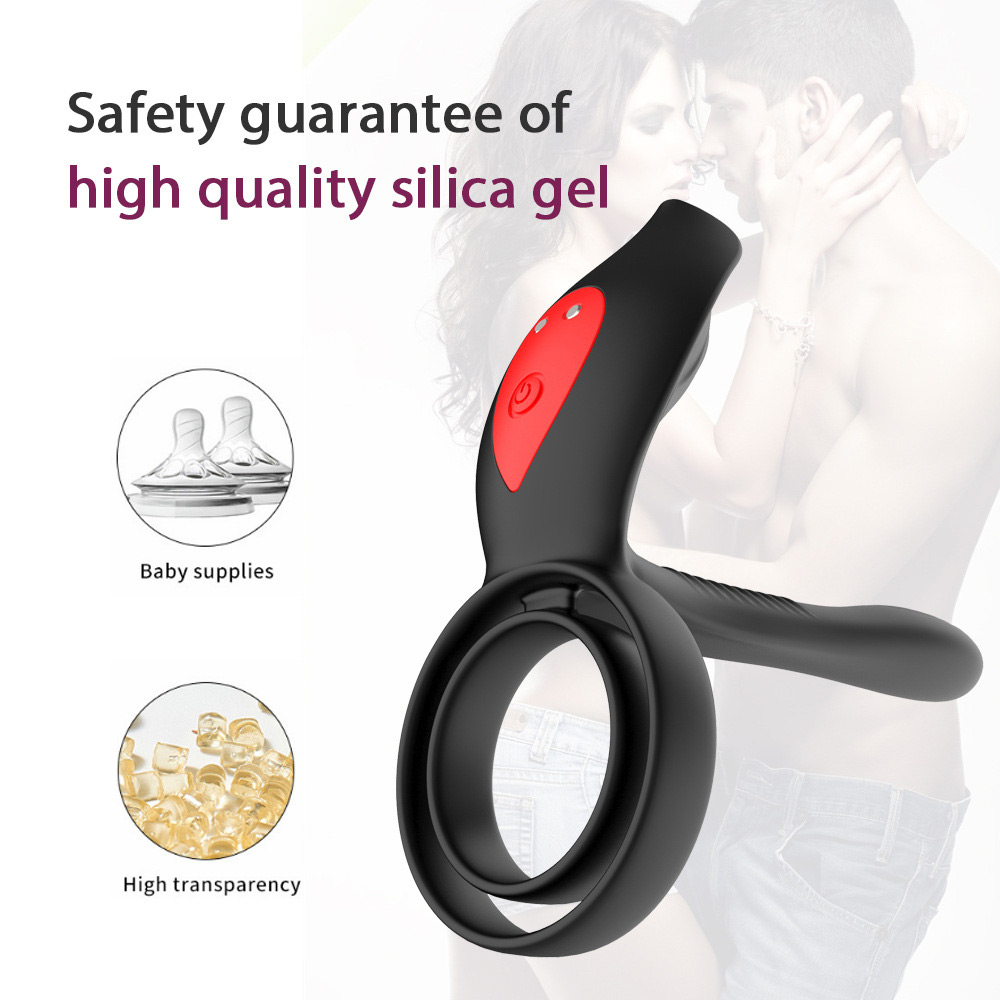 Dobbelt Ring Vibrerende Penis Vibrator